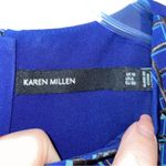 Karen Millen  Tribal Print Embroidery Zip Back Lined Knee Length Dress Size 6 Photo 1