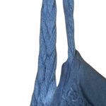 Elena Baldi Maxi Dress Italy XS Blue White Sleeveless Tiered Viscose Silk Photo 2