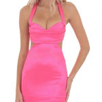 Lucy in the Sky  Cutout Bodycon Dress in Hot Pink Photo 0