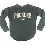 NFL Team Apparel NFL Green Bay Packers Women's Embroidered Crewneck Sweatshirt in Green, Small Photo 0