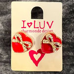 I Luv Red Heart Earrings Photo 0