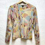 Daniel Bishop Cashmere Geometric Print Sweater Size L Photo 0