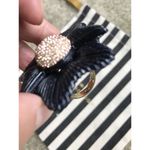 Lele Sadoughi NWOT  Sugarbush Petal Ring Dark Blue Size 7 Photo 6