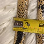 Brighton Animal Print Belt with Silver Accents size L length to first whole 29” Photo 10