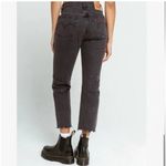 Levi's Levi’s 501 Gray Wash Crop Scallop Hem Jeans Photo 1