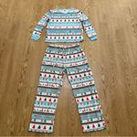 Aldi Christmas Pajamas Womens Large Fair Isle Blue Limited Edition 2024 Size M Photo 3