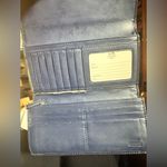 Coach  Black Wallet with Patent Leather Trim and Monogram Design Photo 3