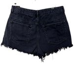 PacSun Black Distressed High Waisted Denim Festival Shorts Women’s Size 30 Photo 1