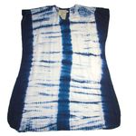 NWT Emerson Fry India Collection Tie Dye Caftan in Indigo White Maxi Dress XS/S Blue Size undefined Photo 4