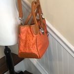 Dooney & Bourke Orange Ostrich Leather Crossbody Shoulder Bag Design NWOT Photo 3