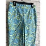 Talbots  Women’s Boho Paisley Print Casual Cropped Cotton Pants Size 12 Photo 2