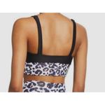 Beach Riot  Women's Black Leopard Print Sports Bra Size Large Activewear Workout Photo 1