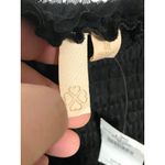 Buckle Black Crop Top Sz M Off Shoulder Whimsigoth Dark Romantic Fairy Boho NWT Photo 7