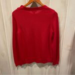 Charter Club Cute cherry red gold button owl hoot hoot cotton blend sweater Photo 9