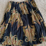 August Silk  Women Black Casual Skirt 6 Floral spring summer‎ Photo 0