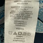 Loft Floral Boho Peasant Blouse Short Sleeve Womens Sz Small Coastal Blue Multi Photo 6