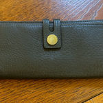 Michael Kors  Dark Green Leather Wallet  Green Soft Pebbled Leater Photo 0