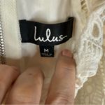Lulus Come On Nova‎ White Crochet Lace Size Medium Dress Formal Wedding Wear Photo 7