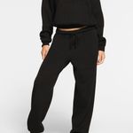SKIMS Cotton Fleece Pullover Hoodie in Onyx Photo 0