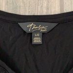 Thalia Sodi Thalia ruffle black t-shirt Photo 1