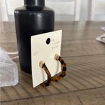 A New Day Brown Tortoise Hoop Earrings Photo 1