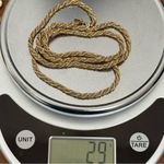 Monet Vintage  Signed Two-tone Gold & Silver Twisted Rope Chain 27" Necklace 29g. Photo 9