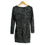 Lauren Ralph Lauren | Sz 8 | Black Sequin Long Sleeve V Photo 6