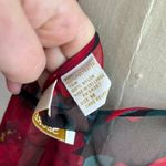 Victoria's Secret Victoria Secret Gold Label Sheer Floral Red & Black Lace Babydoll Chemise Sz M Photo 5