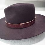 WYETH | "Harper" Brown Leather Detail Australian Wool Fedora Hat | OSFM Photo 4