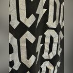 AC/DC Black Graphic Glitter T-shirt Rock Band Groupie Cotton Music Size Small Photo 2