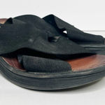 Bzees  Desire Crisscross Platform Wedge Sandal Black Size 9.5 Women’s Photo 0