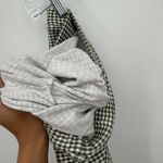 EXPRESS Tricot Green Gingham Vintage Leggings Elastic Size Medium Cotton Photo 7