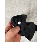 Lululemon womens leggings 4 black crop overlay capri side scrunch EUC Photo 5