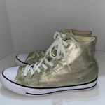Converse All Star gold metallic high top sneakers 10men/12 ladies Photo 2
