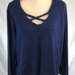 Avenue  22/24 sparkly sweater with neck detail Photo 0