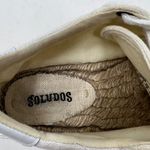 Soludos  White Tan Lace Up Platform Espadrille Sneakers 6 Photo 6