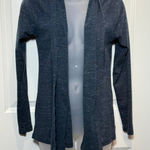 Eddie Bauer  Women's Heathered Charcoal Knit Cardigan Sweater Small Grey Work Photo 0