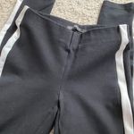 ZARA Leggings with Piped Side Stripes Mid Rise Black White EUC Size S Photo 3