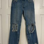 Free People We The Free Maggie Heavily Distressed Crop Jeans Photo 2