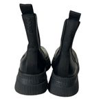 Ganni  Black Leather Chelsea Boots Women’s US 8 Platform Lug Sole Grunge Photo 4