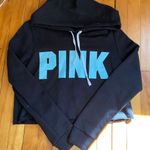 PINK - Victoria's Secret Black Cropped Sweatshirt Photo 0