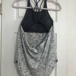 Lululemon  white grey  cross cross built in bra tank top women’s size 6 Photo 5