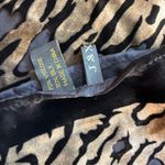 Velvet Burn Out Zebra Print Scarf Silk Blend Wild Animal Black Cream Silver Rust Photo 4