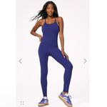 Terez NWT  Violet Porcelain Floral Adjustable Strap TLC Athletic Bodysuit Size XS Photo 6