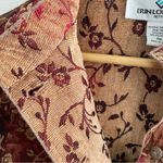 Vtg Erin London Women's Red & Brown Floral Tapestry Jacket Size Medium Petite Photo 8