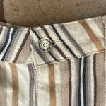 Free People  Patti Striped Embroidered Wide Leg High Waist Crop pants size xs Photo 5