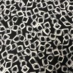 August Silk Zipper Front Geometric Black & White Tank Size Medium Lightweight Photo 7