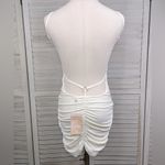 Tiger Mist  Kalli Bodycon Mini Dress Strappy Cutout Back White-Small Photo 2