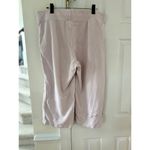 Nike Light Pink Ribbed Pull On Cropped Wide Leg Lounge Pants Photo 1