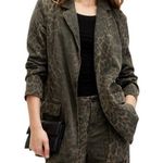 All Saints Aleida Leppo Blazer Menswear Inspired Longline Notched Collar 4 Photo 0